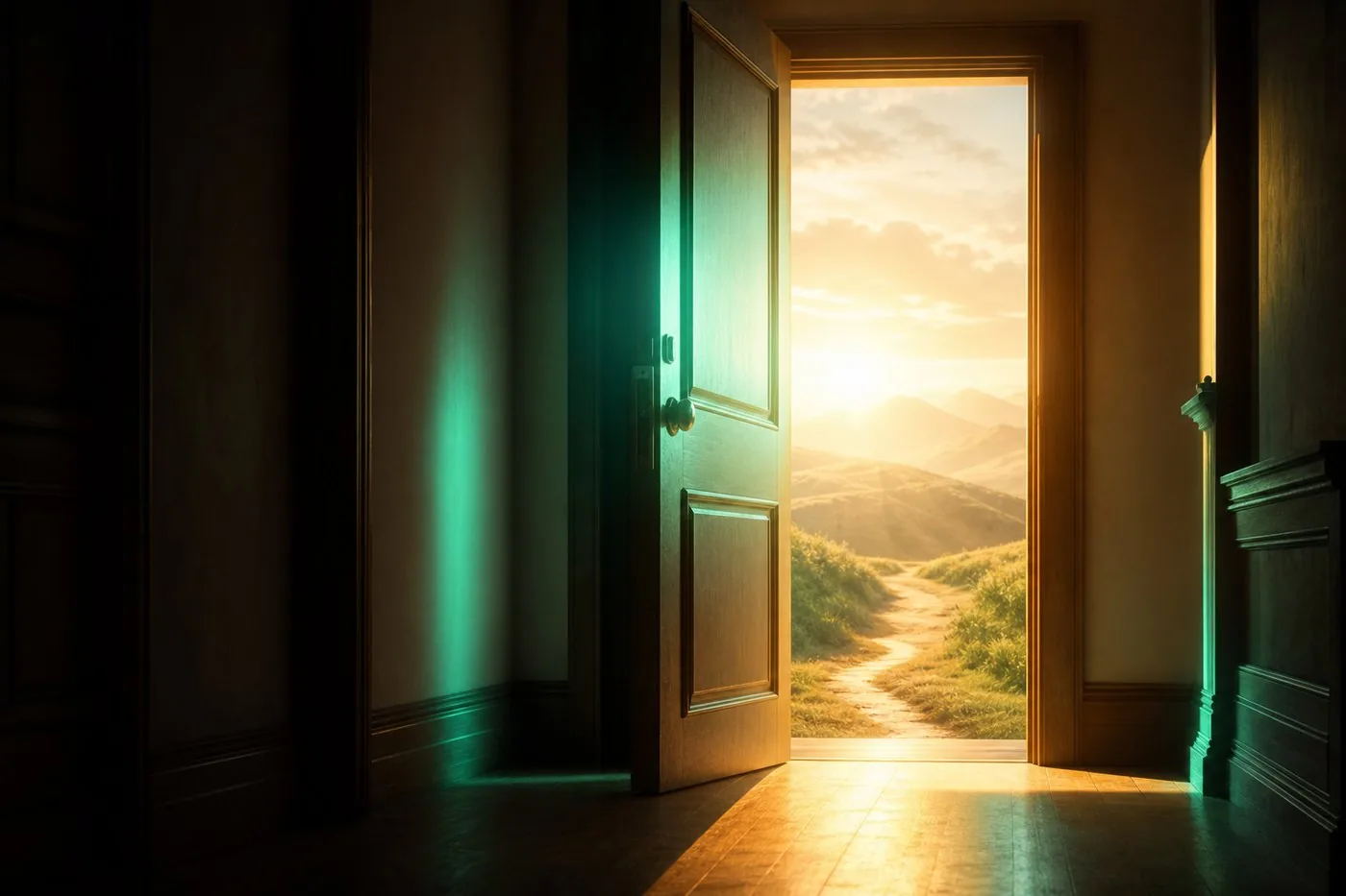 Doorway at the beginning of a project